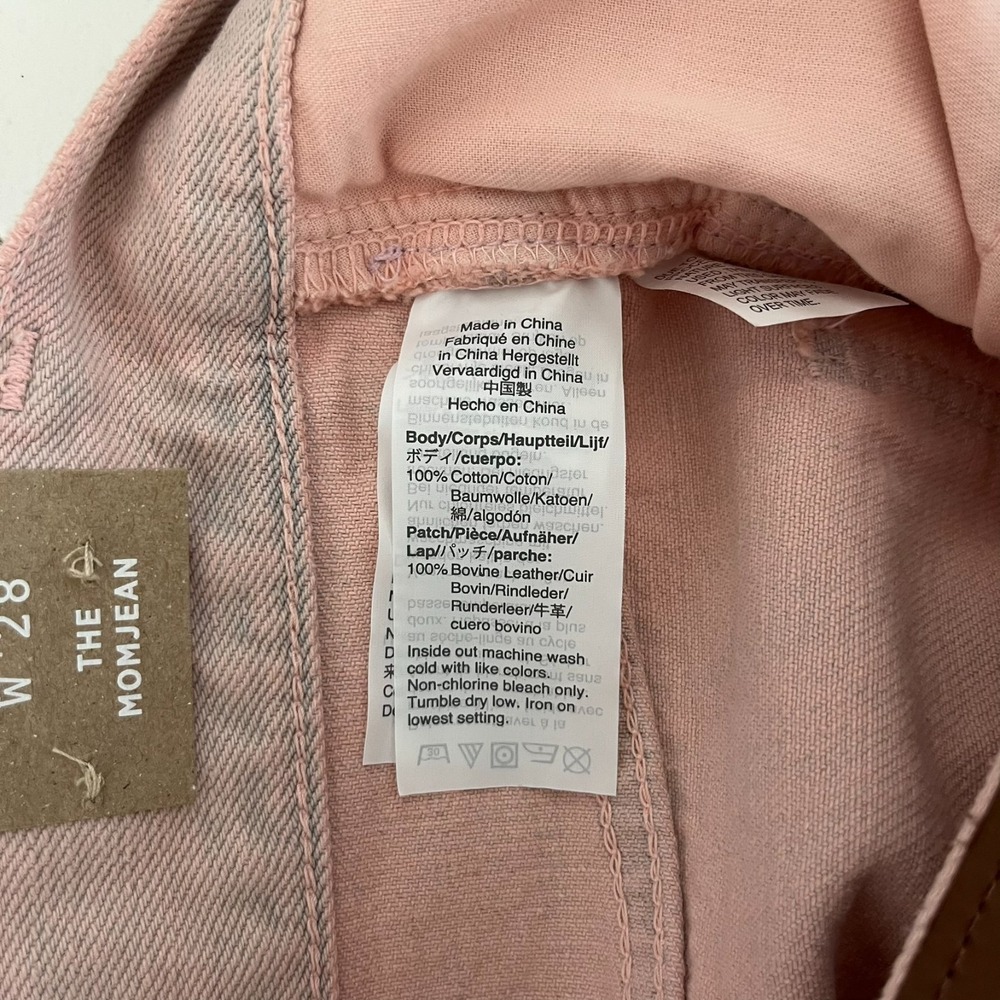 Madewell‎ Jeans Women's Size 28 Pink The Mom Jean High Rise New NWT - Picture 13 of 14